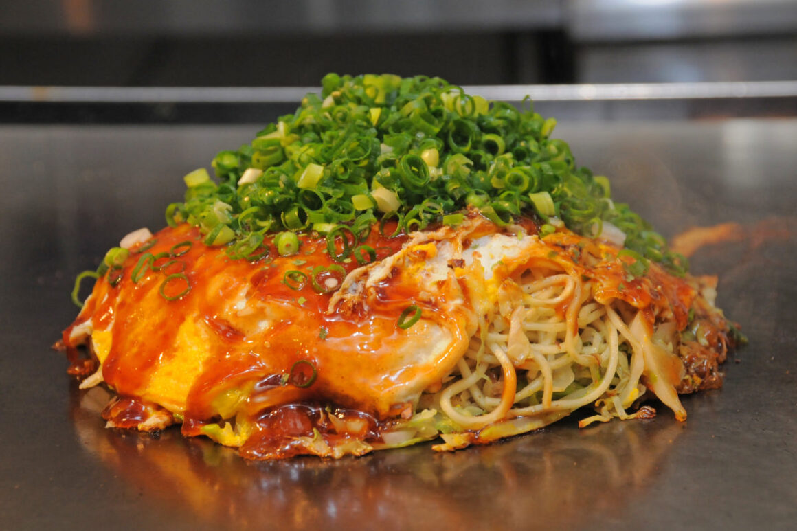 Hiroshima style okonomiyaki