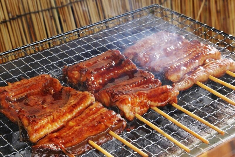 People celebrating Unagi Day in Japan