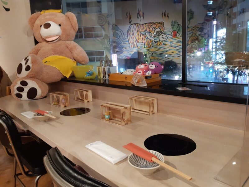 Kumachan Onsen ชาบูหมีออนเซ็น ที่นั่งในร้าน