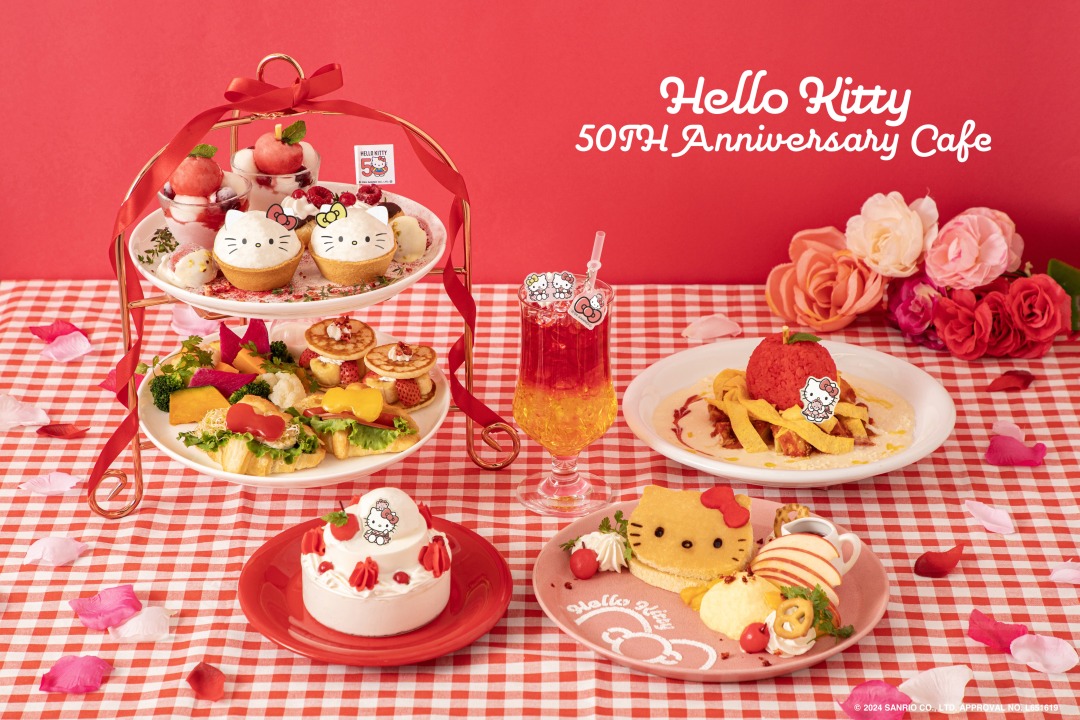 คาเฟ่ฉลองครบรอบ 50 ปี Hello Kitty